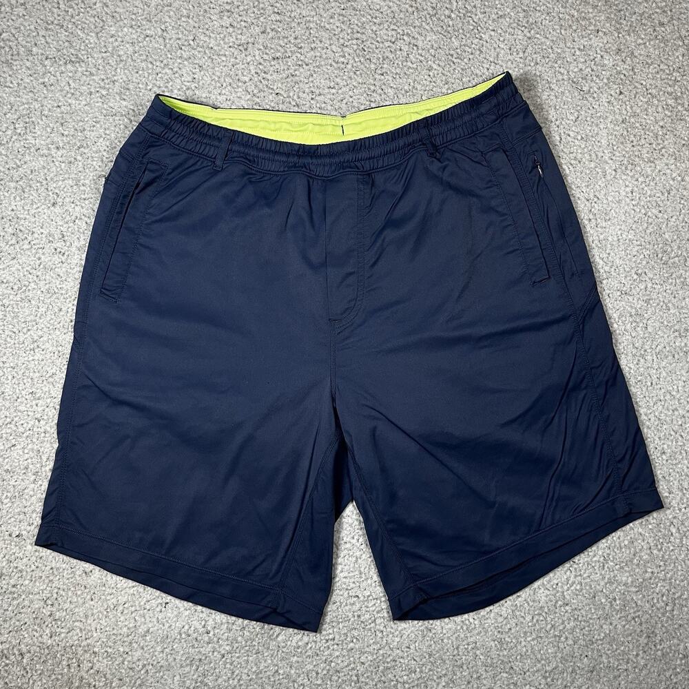 Bird Dogs Shorts Men XL Blue Boom Athletic Lined 8" Stretch Pocket Drawstring